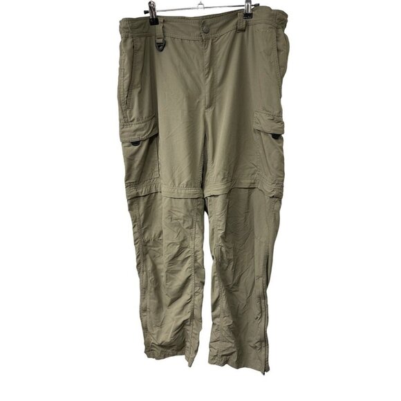 COLUMBIA Pants Mens Large Titanium Outdoor Hiking Convertible Cargo - Picture 1 of 12